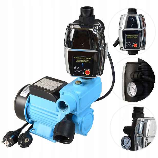 Malá Pumpa Na Zavlažování 250 W 35 L/min Zahradní Studna S Automatem Na Suchý Chod