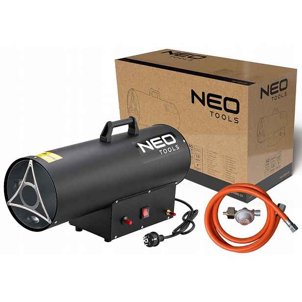 Plynové topidlo 50 kW Neo 3,63 l/h 1,5 bar 650 m3/h reduktor a hadice