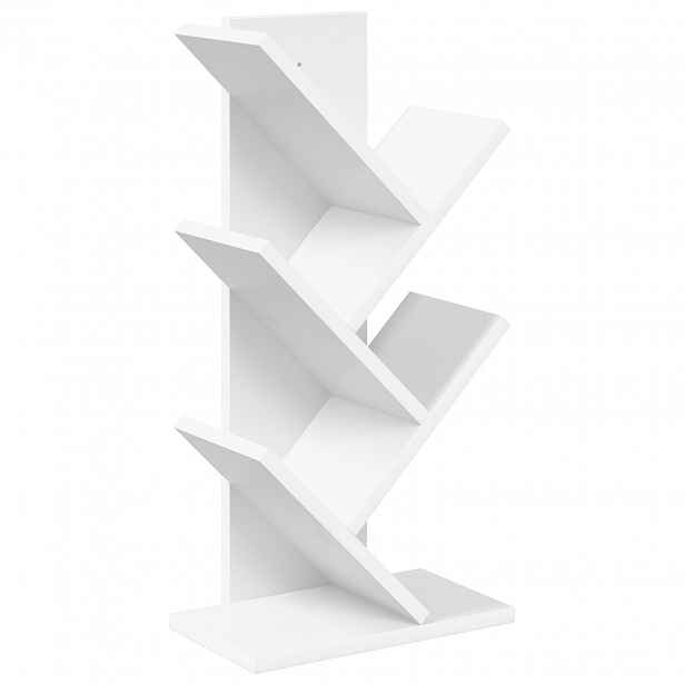 vidaXL Knihovna na stromy 4-úrovňová 30 x 18 x 60 cm Kompozitní dřevo