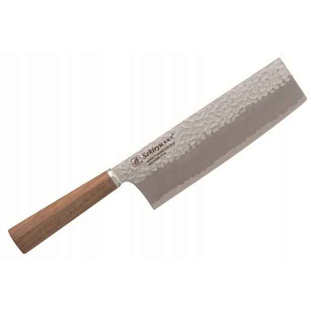 Nůž Na Zeleniny Sekiryu Kashi Nakiri 180 mm, ocelová Dřevěná Rukojeť