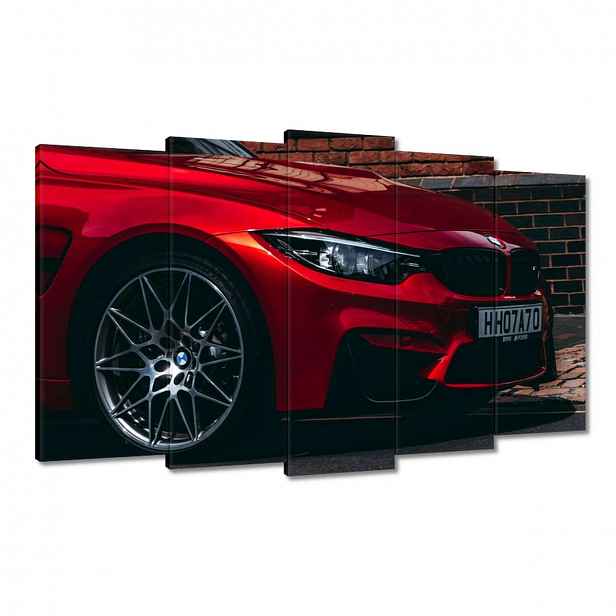 Obrazy 100x60 Červené Bmw Auto