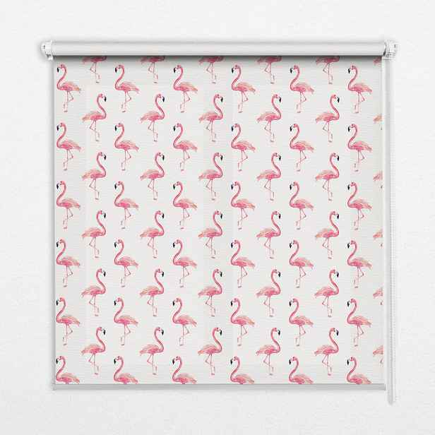 TULUP VNITŘNÍ roleta - okenní roleta - roleta - 70x140 cm - Plameňáci
