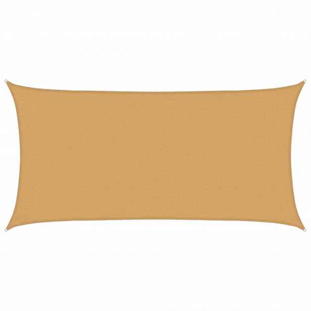 vidaXL Plachta proti slunci 160 g/m² obdélník písková 2 x 4 m HDPE