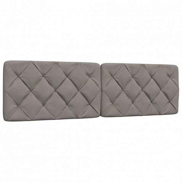 vidaXL Polštář na čelo postele taupe 180 cm textil