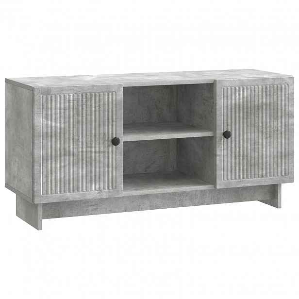 vidaXL Televizní skříň 102 x 34,5 x 50 cm Betonově šedá