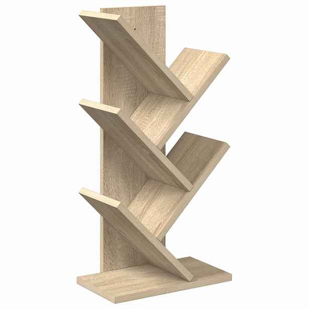 vidaXL Knihovna na stromy 4-úrovňová 30 x 18 x 60 cm Kompozitní dřevo