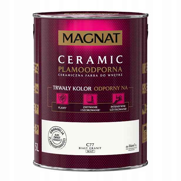 Barva Magnat Ceramic 5L C77 Bílá Granitová