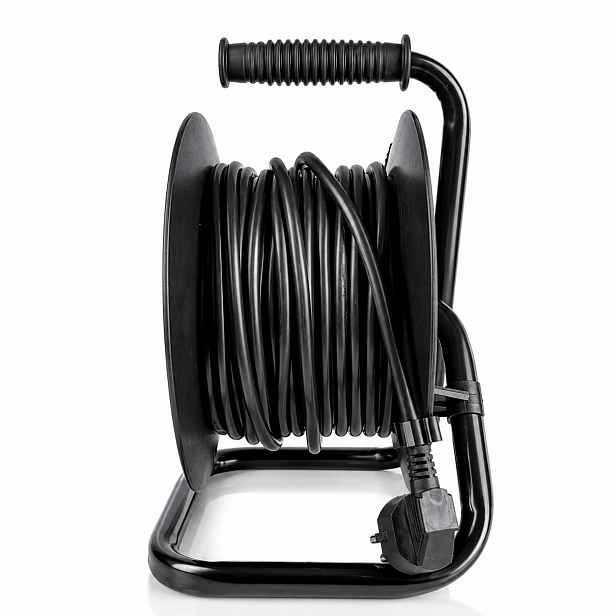 Prodlužovací Kabel bubnový Boxer 50 m 4 ks zásuvek černý Vícebalení 1+1