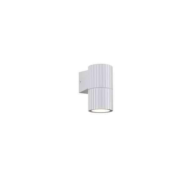 Venkovní nástěnné svítidlo bílé rýhované 1xGU10 5W IP44 Parana Trio