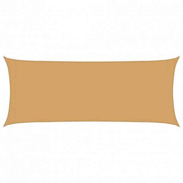 vidaXL Plachta proti slunci 160 g/m² obdélník písková 2 x 4,5 m HDPE