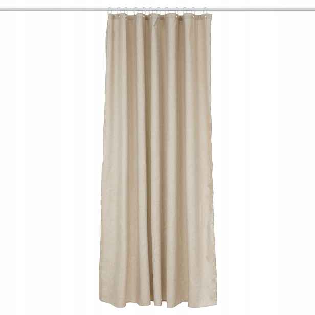 Závěs Závěs Polyester 180 X 180 CM Bežový S Háčky 12 Ks
