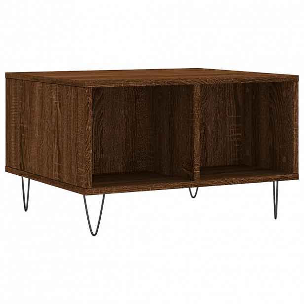 vidaXL Konferenční stolek hnědý dub 60 x 50 x 36,5 cm kompozitní dřevo