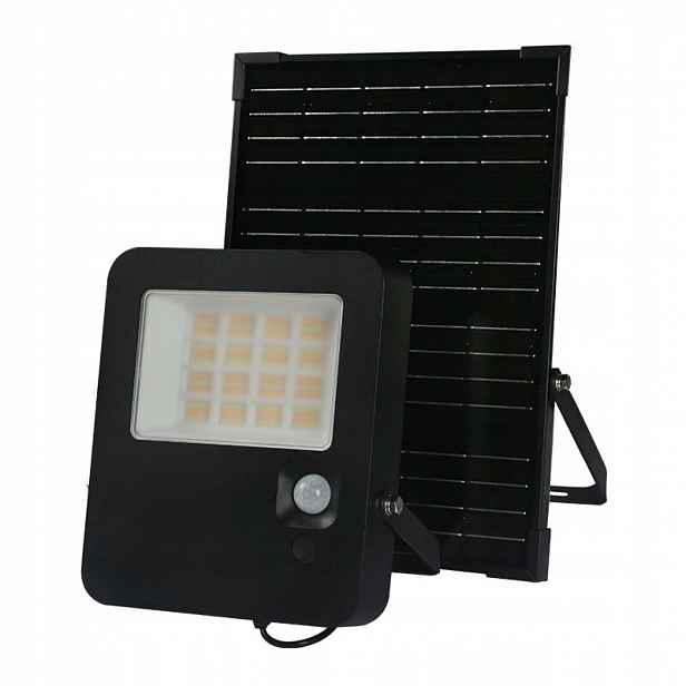 Led solární reflektor Norel 32W/3CCT/IP65/Li-Fe 6,4V/6Ah, černá barva