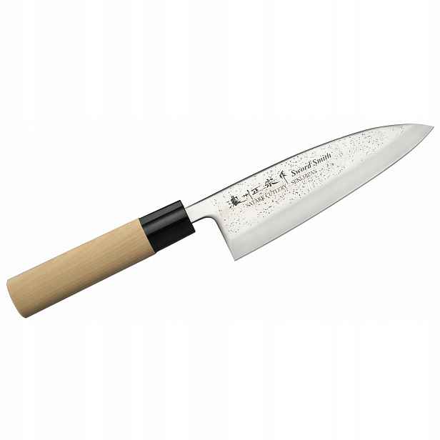 Nůž Deba Satake Nashiji 15,5 cm pro ryby, jednostranný