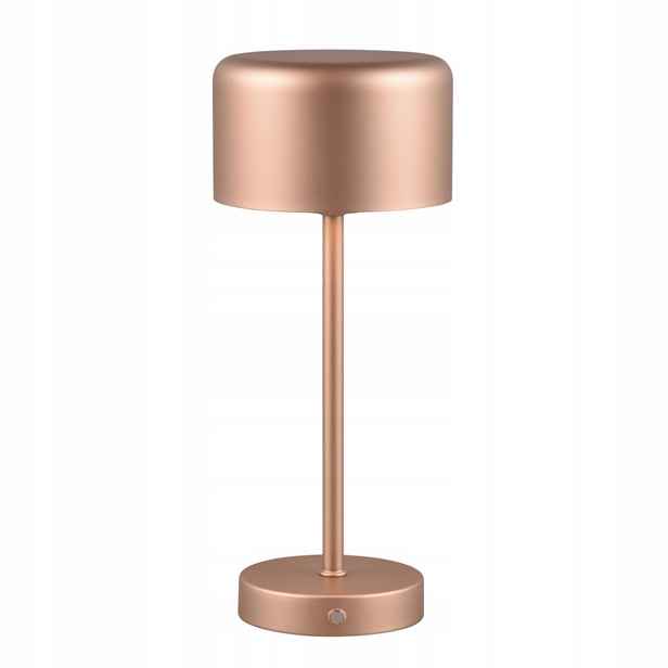 Stolní Led lampa akumulátorová hnědá dotyková kovová 30 cm 3000K Rl