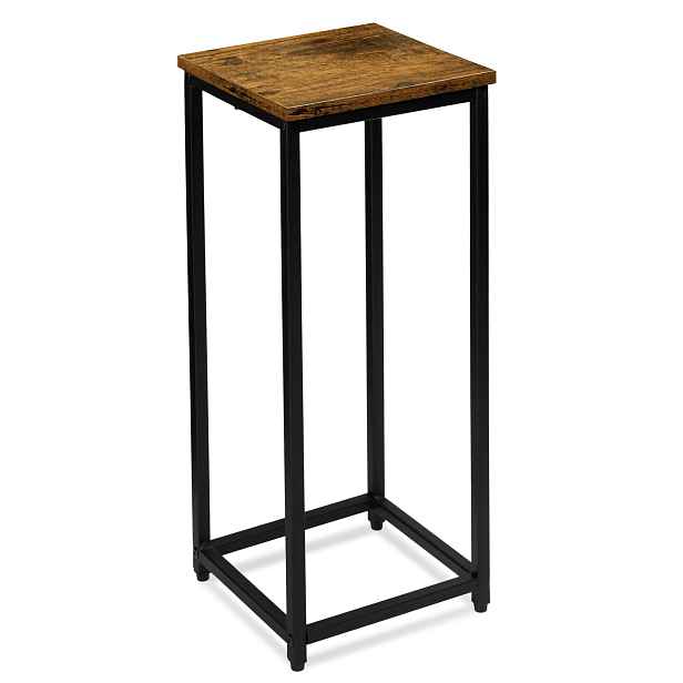 TZB Květinový stojan Loft Arben 60 cm černý/dub