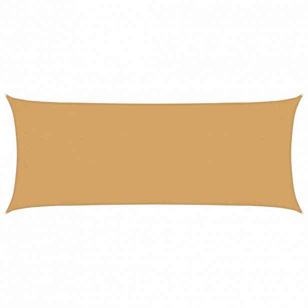 vidaXL Plachta proti slunci 160 g/m² obdélník písková 2 x 5 m HDPE