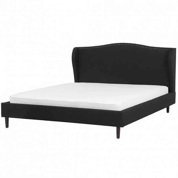 Beliani ČALOUNĚNÁ POSTEL 180/200 cm Černá Colmar