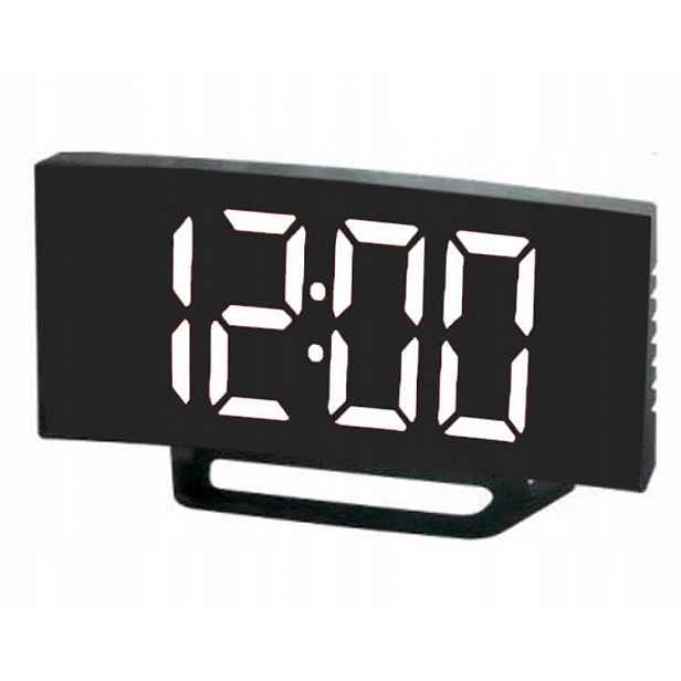 Bílý Čitelný Led Budík S Teploměrem Jvd SB3811.3 Alarm