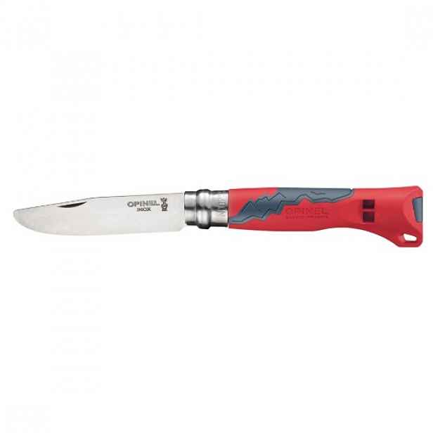 N°07 kapesní nůž s píšťalkou, nerezová ocel, 8 cm, "Outdoor Junior", R