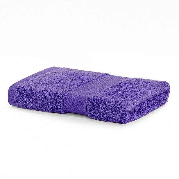 Tmavě fialový ručník DecoKing Bamby Purple, 50 x 100 cm