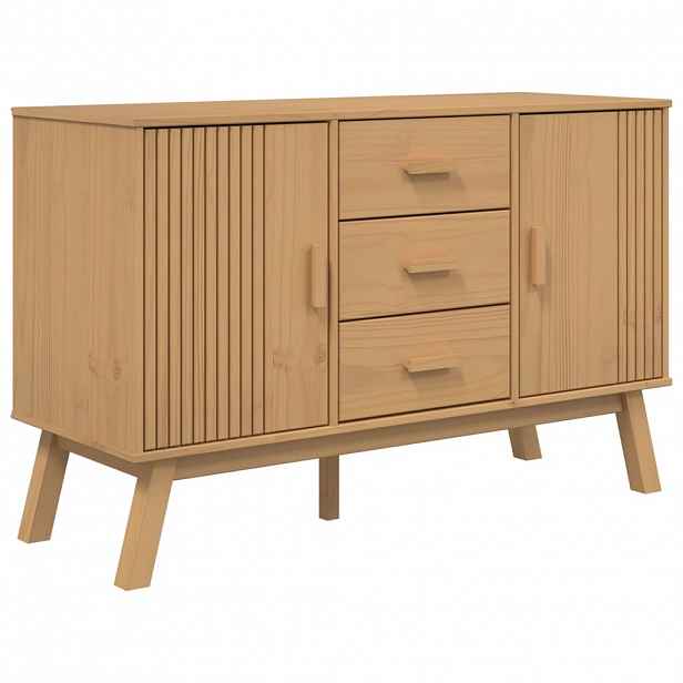 vidaXL Příborník OLDEN hnědý 114 x 43 x 73,5 cm masivní borové dřevo