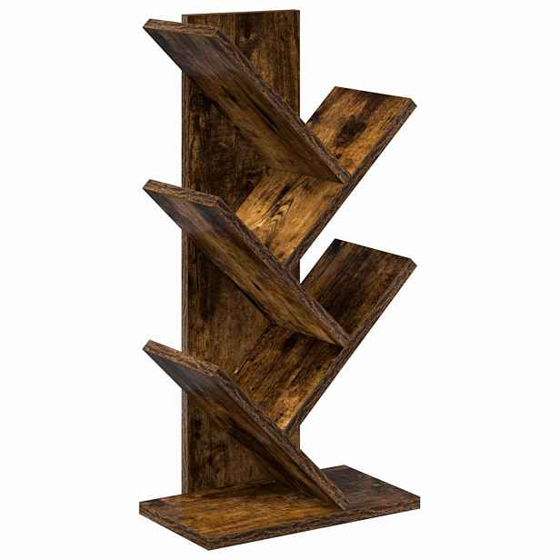 vidaXL Regál na knihy ve tvaru stromu 4-patrový 30 x 18 x 60 cm