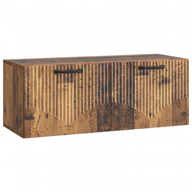 vidaXL Nástěnná TV skříň Staré dřevo 78,5 x 31 x 30 cm