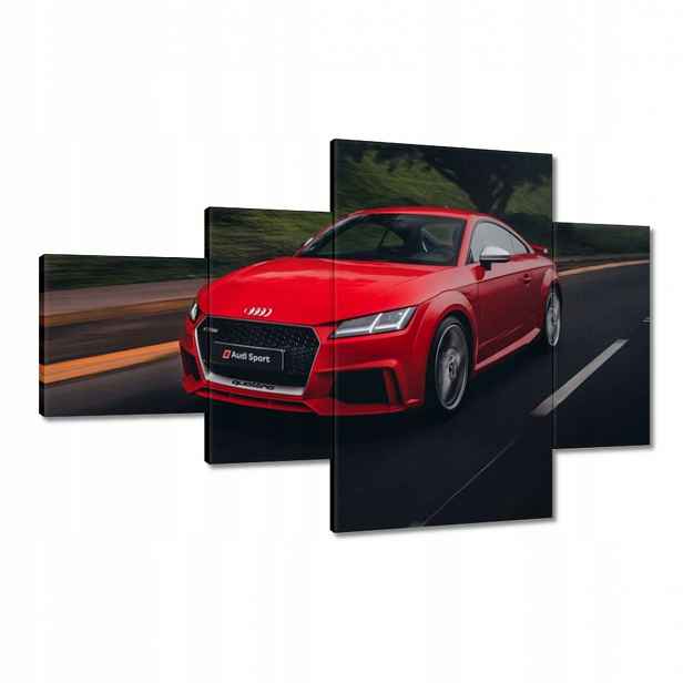 Obrazy 130x80 Červené Audi Auto