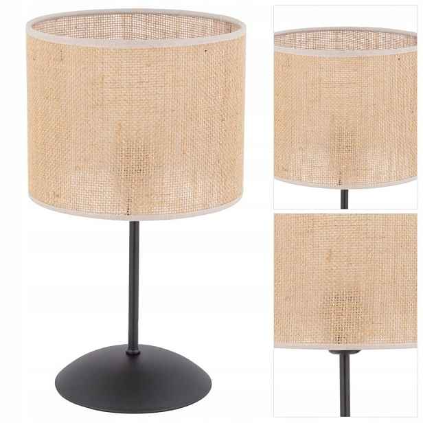 Lampa noční béžová Juta Design elegantní do obývacího pokoje na psací stůl Tk Lighting