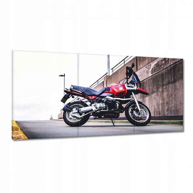 Obrazy 120x60 Červený motocykl Bmw