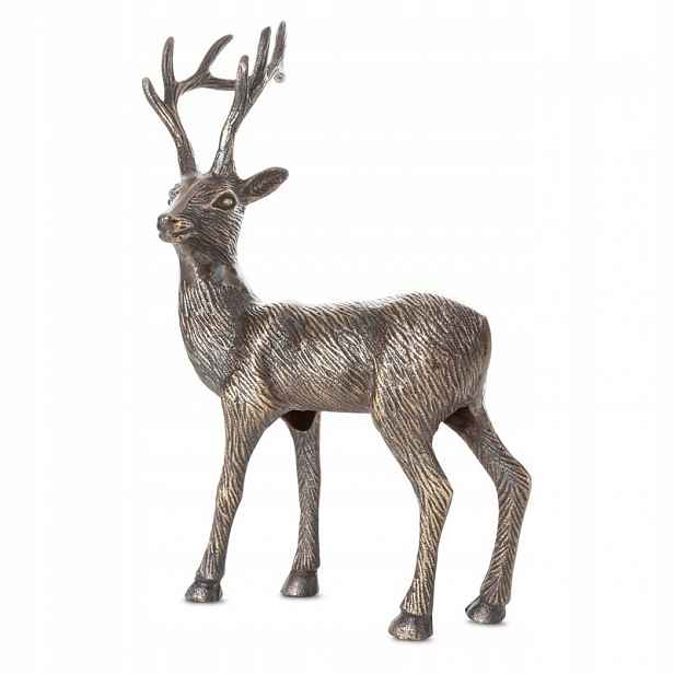 Vánoční figurka Jelen 22x9x42 ocelová