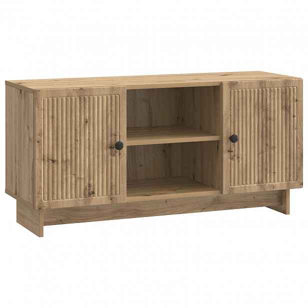 vidaXL Televizní skříň 102 x 34,5 x 50 cm Dub artisan Kompozitní dřevo