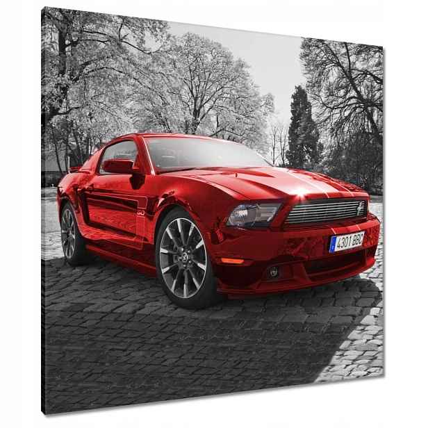 Obrazy 80x80 Červený Ford Mustang Usa