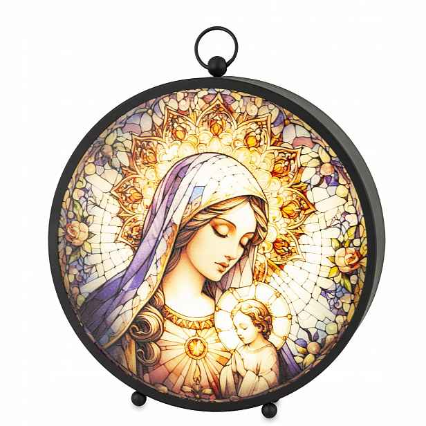Led vitrážová lampa – elegantní dekorace 27x25x6 Art-Pol 175785