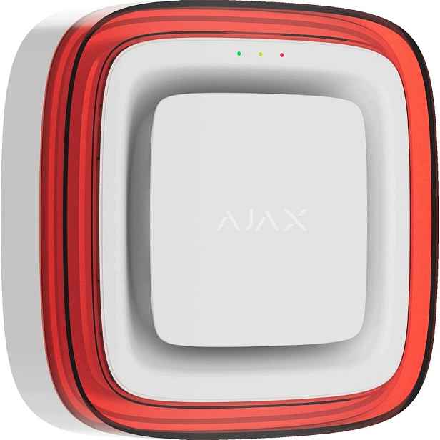 Opticko-akustický signalizátor Ajax EN54 FireProtect bílý
