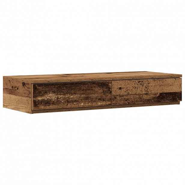 vidaXL Zásuvky pod postel se zásuvkou Staré dřevo 90 x 36,5 x 16,5 cm