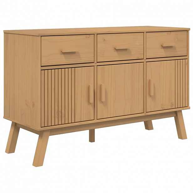 vidaXL Příborník OLDEN hnědý 114 x 43 x 73,5 cm masivní borové dřevo