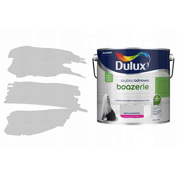 Barva barva Dulux Rychlá obnova Boazerie 2,5 l – popelavě šedá