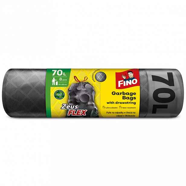 Fino pytle na odpad Zeus Flex zatahovací 70l. 8 ks