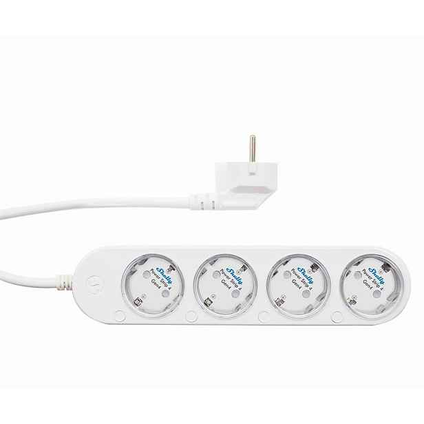 Shelly Inteligentní Zásuvková lišta 12A Zigbee/Matter Power Strip 4 Gen4