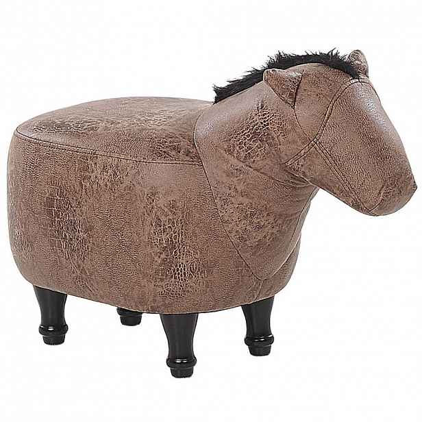 Beliani STOLIČKA VE TVARU ZVÍŘÁTKA Horse 64/33/50 cm
