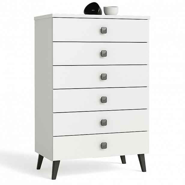 RAUMHIRSCH FURNITURE KOMODA bílá, černá 104/60/37