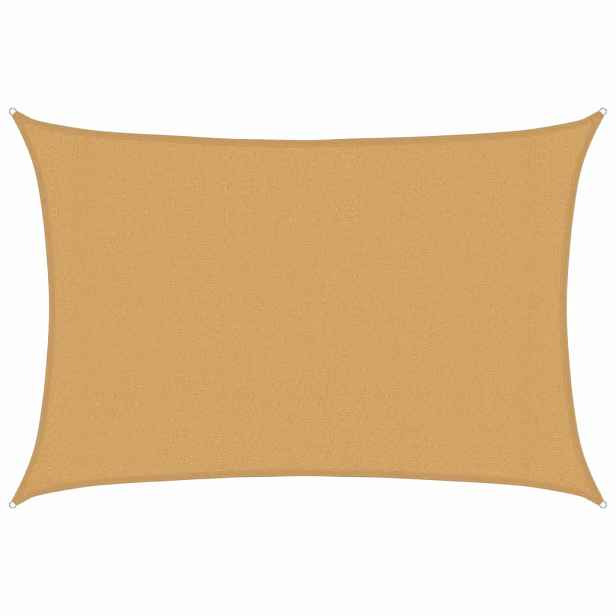 vidaXL Plachta proti slunci 160 g/m² obdélník písková 3 x 4 m HDPE