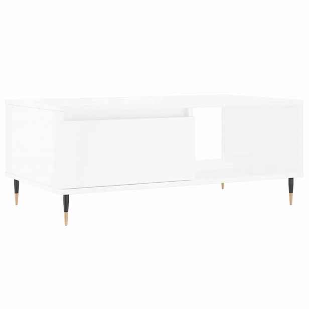 vidaXL Konferenční stolek bílý 90 x 50 x 36,5 cm kompozitní dřevo