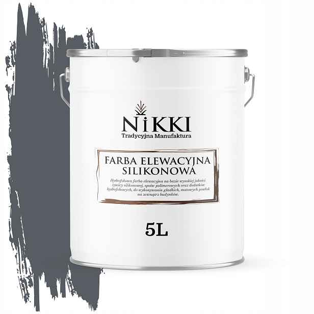 Barva Barva 5L na omítku Venkovní Šedá grafitová Barvy
