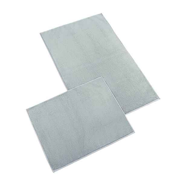 Bellatex Sada Koupelnových předložka bez výkroje BANYGOLD světle šedá, 60 x 100, 60 x 50 cm