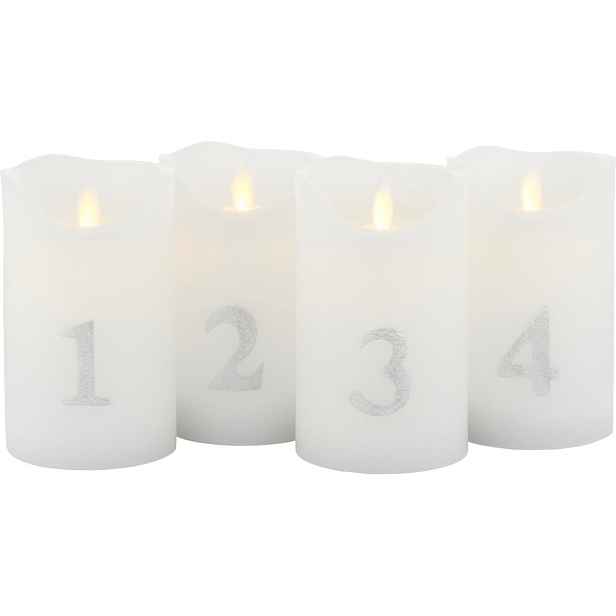 Vánoční světelná dekorace 4 ks (výška 13 cm) Sara – Sirius