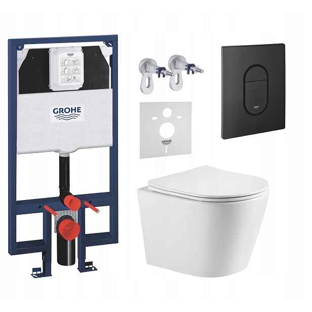 7v1 Wc Set, Stelaz Grohe Slim Wc Mísa Imprese Tornado, Tlačítko