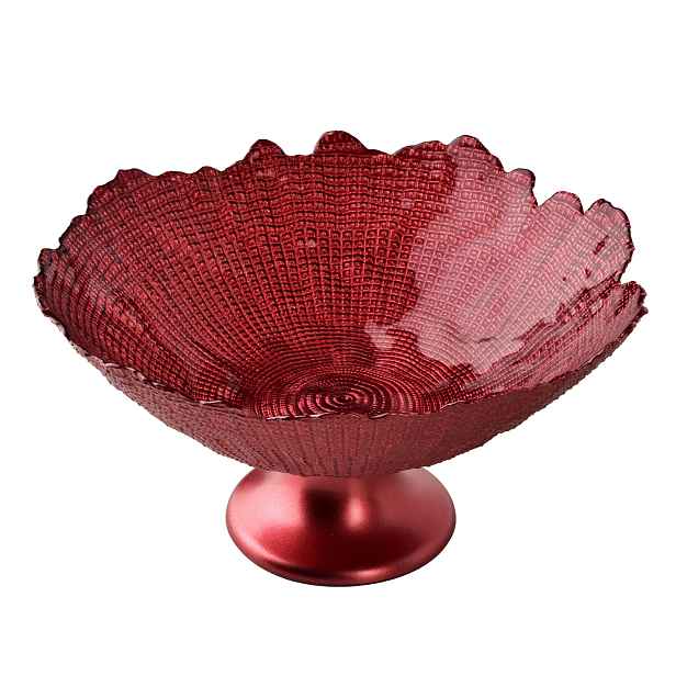 Mondex Skleněná servírovací mísa REDD 28x14 cm červená